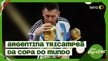 Argentina é tricampeã mundial com brilho de Messi