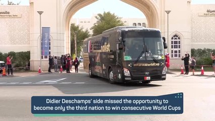 France depart Qatar following World Cup final defeat