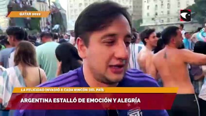 Argentina estalló de emoción y alegría