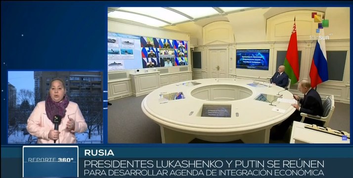 Presidentes de Rusia y Belarús debaten temas económicos
