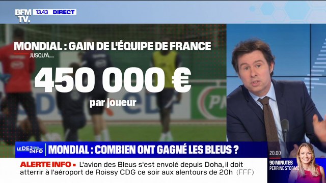 Coupe du monde au Qatar: combien ont gagné les Bleus?