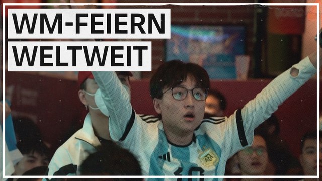 WM-Feiern: Menschen auf der ganzen Welt freuen sich mit Messi