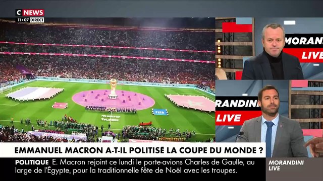 Regardez l'analyse dans Morandini Live, de la sémiologie Elodie Mielczarek sur les gestes d'Emmanuel Macron envers Mpabbé : Il n'a ces gestes qu'envers les puissants et les people, jamais envers les ouvriers