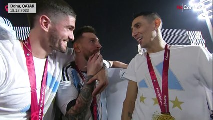 Watch: Open-top bus parade in Doha for Argentina’s World Cup champions