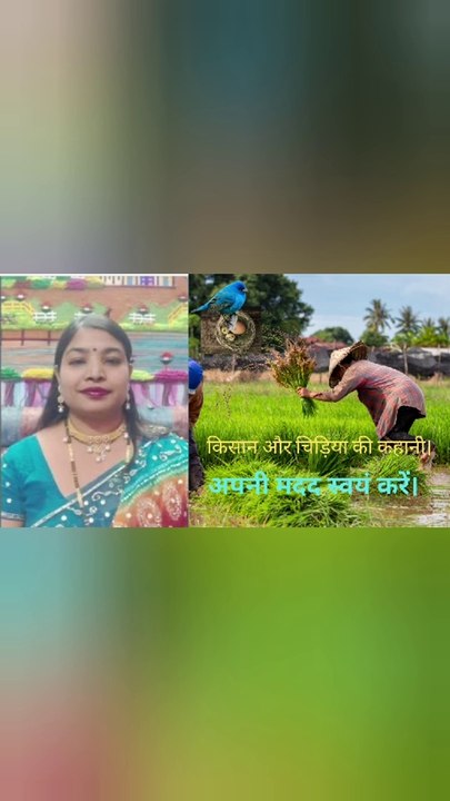 किसान और चिड़िया की कहानी।अपनी मदद स्वयं करें। Motivational story / Moral story/ success story.