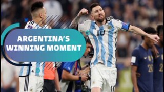 ARGENTINA'S WINNING MOMENT'S Messi New Record ⏺️