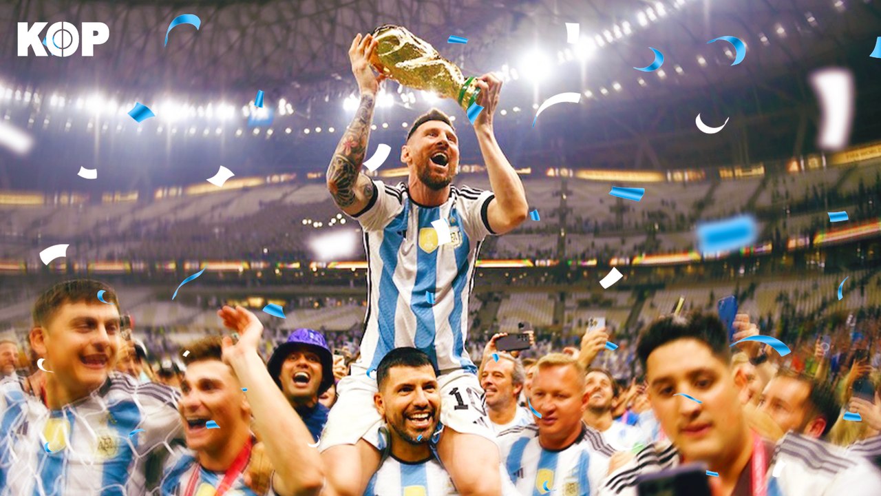  La fête des joueurs Argentins après leur victoire