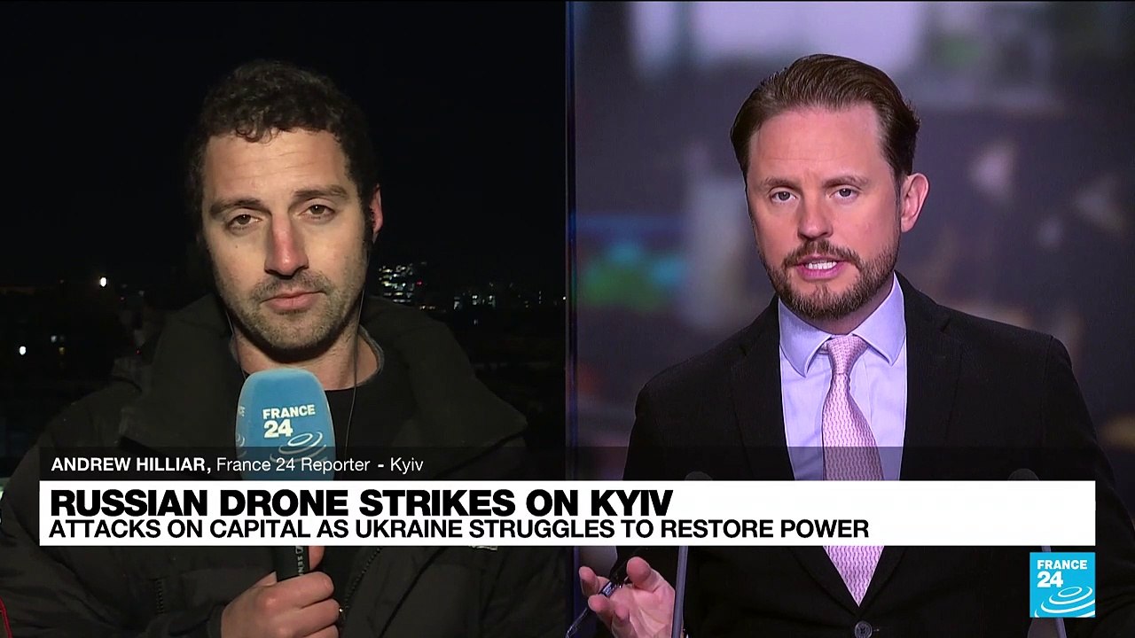 Russian 'kamikaze' drones hit Kyiv as Putin heads for Belarus