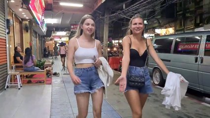 [4k] Thailand Pattaya Walking Street Walk Around So Many Gergeous Ladies Finding Clubs