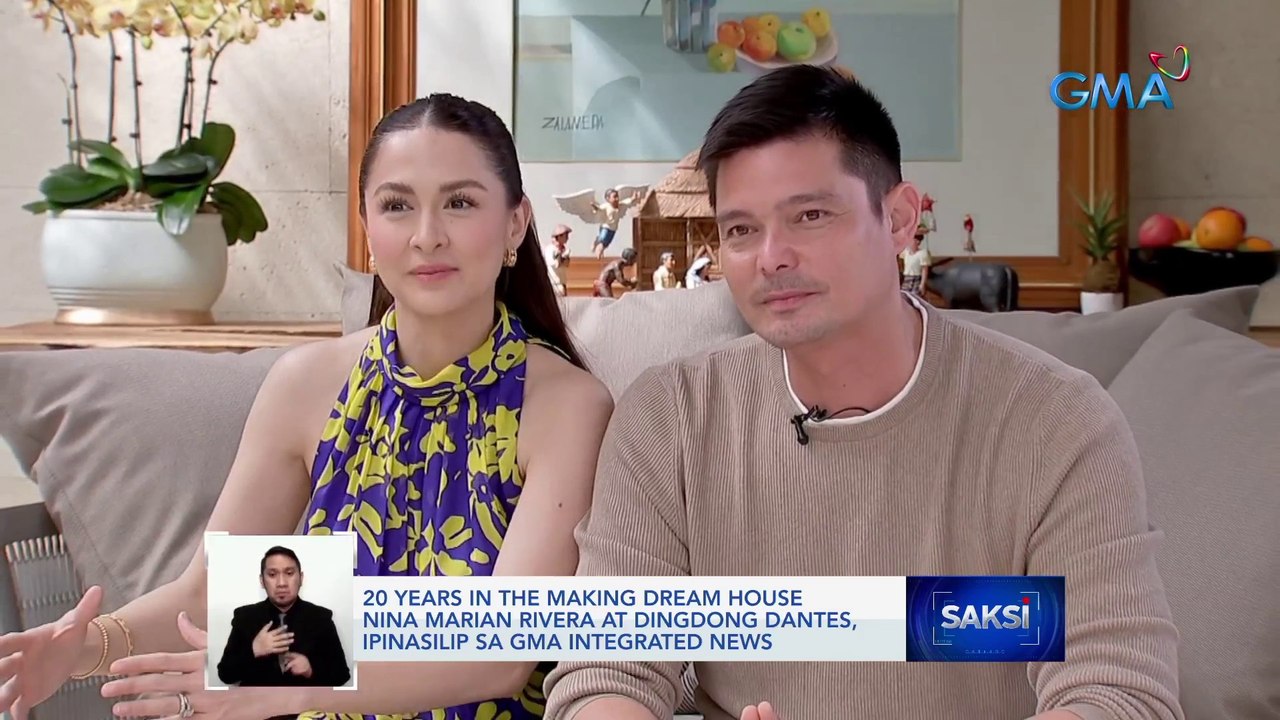 20 years in the making dream house nina Marian Rivera at Dingdong Dantes, ipinasilip sa GMA Integrated News | Saksi