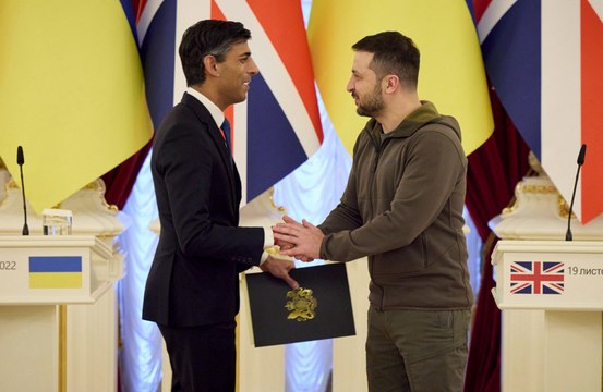 Volodymyr Zelensky begs for continued British support in Ukraine