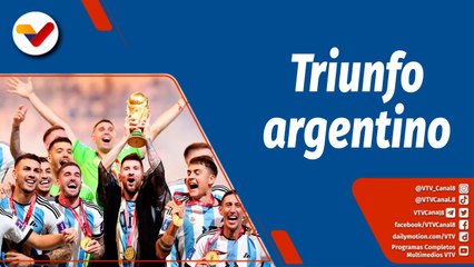 下载视频: Deportes VTV  | Argentina gana su tercer Mundial al derrotar a Francia por penales