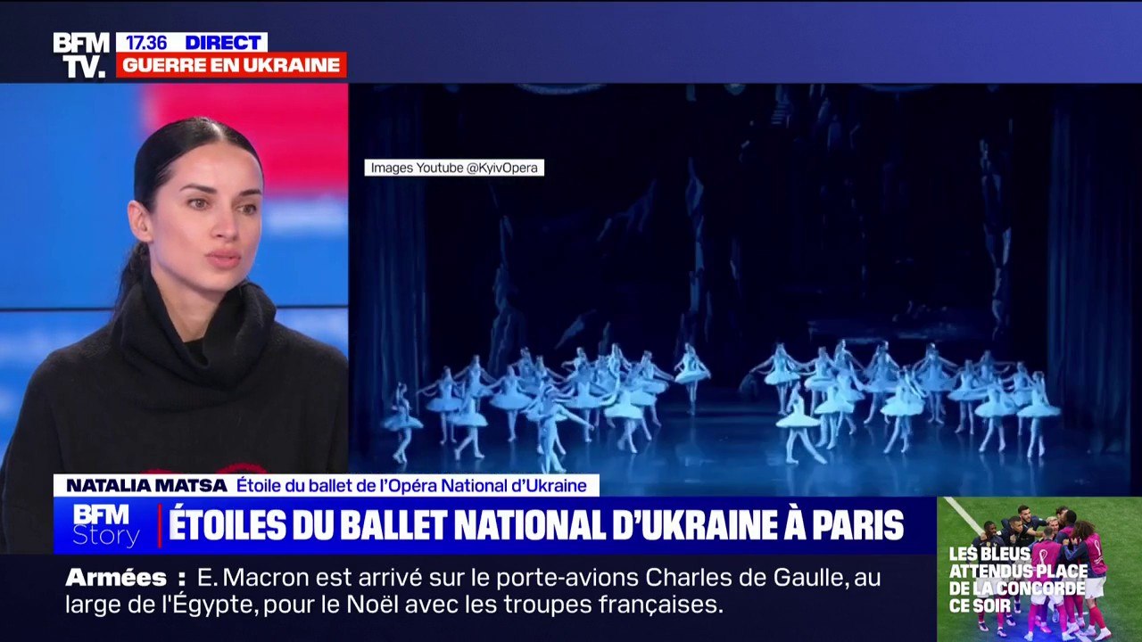 Natalia Matsa, étoile du ballet de l'Opéra national d'Ukraine: "Il est difficile de continuer à travailler mais c'est important pour pouvoir préserver notre culture"