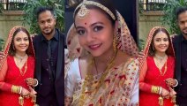 Devoleena Bhattacharjee reception look after marriage | Shahnawaz shaikh devoleena Bhattacharjee