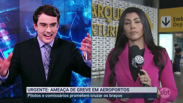 Pilotos de avião e comissários seguem em greve