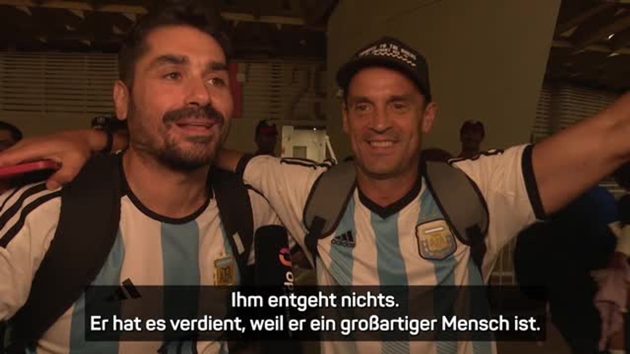 Argentinien-Fans schwärmen über 'Gott' des Fußballs
