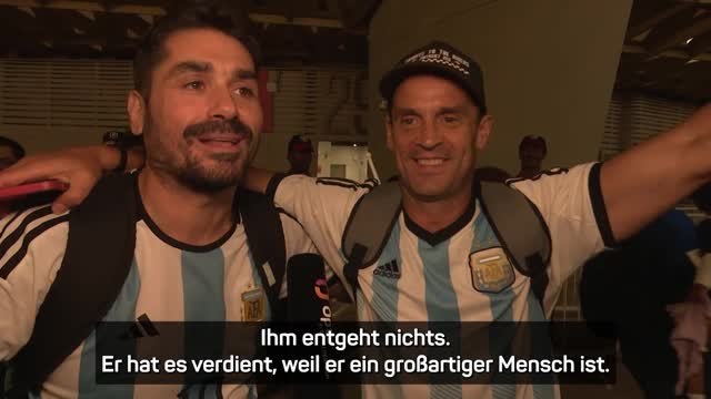 Argentinien-Fans schwärmen über Gott des Fußballs