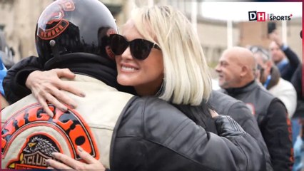 Laeticia Hallyday accueillie comme une rock star à Bruxelles