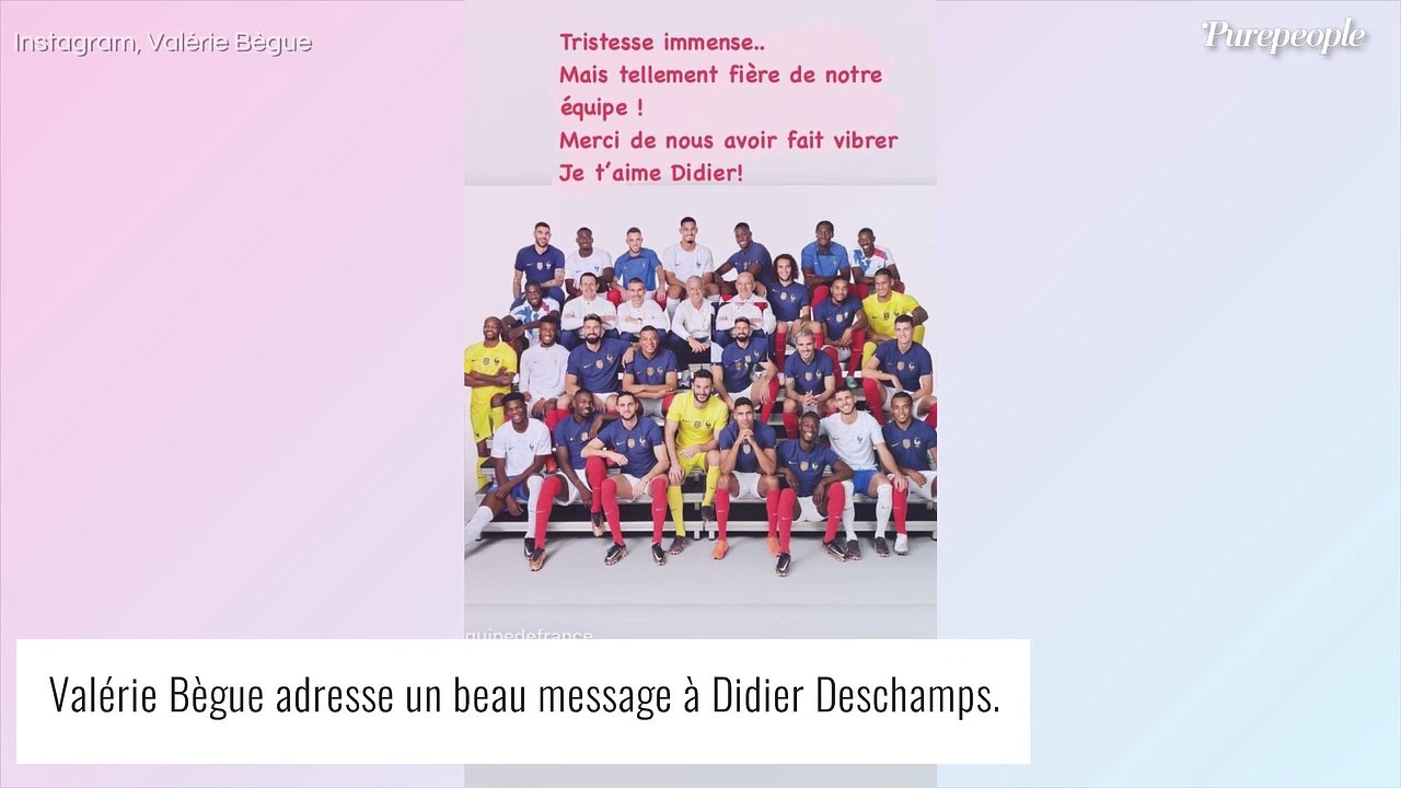 "Je t'aime" : Valérie Bègue fait une déclaration d'amour à Didier Deschamps malgré "l'immense tristesse"
