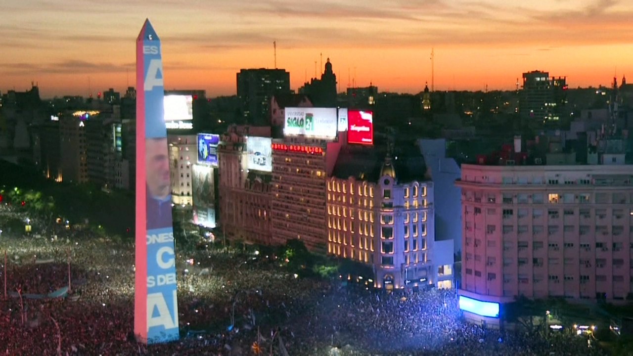 Argentinians celebrate World Cup title