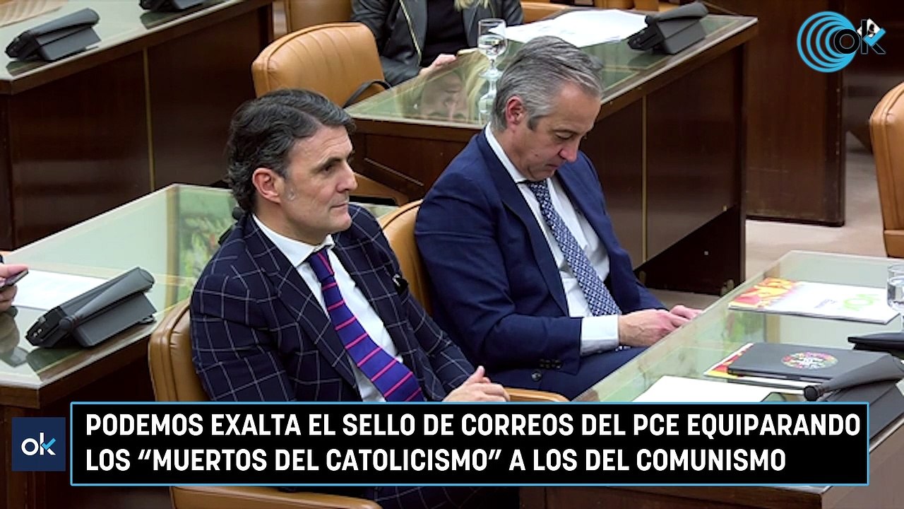 Podemos exalta el sello de Correos del PCE equiparando los "muertos del catolicismo" a los del comunismo
