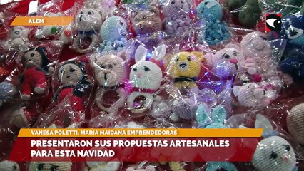 Presentaron sus propuestas artesanales para esta navidad