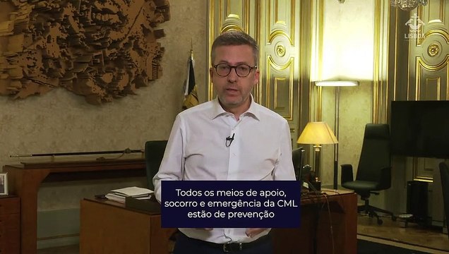 Carlos Moedas anunciou que a autarquia acionou todos os meios de apoio, socorro e emergência para prevenção dos efeitos do mau tempo esperado