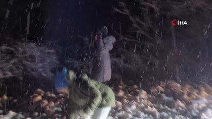 Kastamonu'da karın tadını yine çocuklar çıkarttı