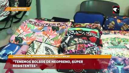 “Tenemos bolsos de neopreno, super resistentes”