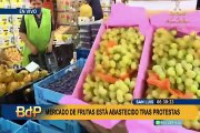 Protestas en el Perú: se normaliza abastecimiento en Mercado de Frutas tras desbloqueo de vías