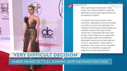 Download Video: Amber Heard Announces 'Very Difficult Decision' to Settle Johnny Depp Defamation Case