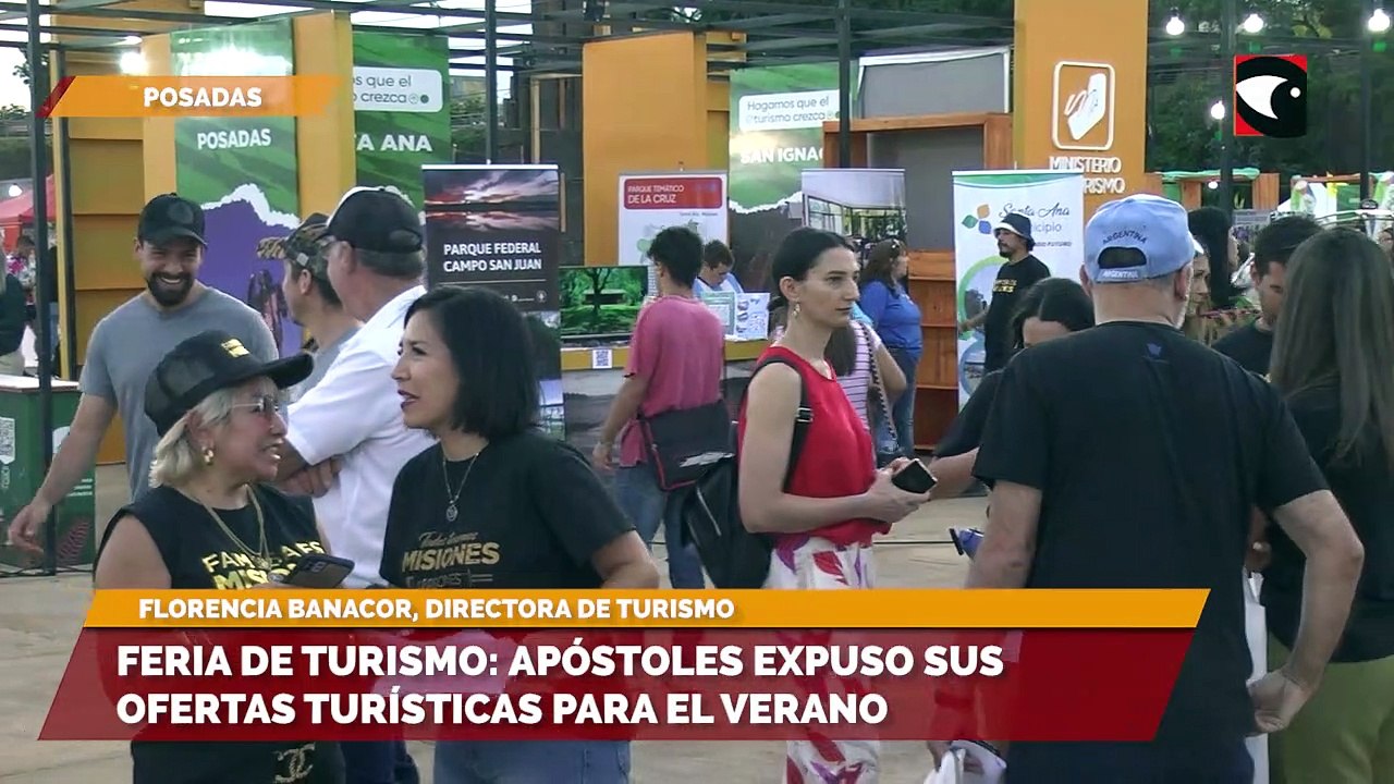 Feria de Turismo Apóstoles expuso sus ofertas turísticas para el verano