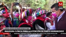 En Chiapas, Rutilio Escandón inauguró la clínica para la atención de parto humanizado