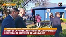 Egreso de la primera promoción de la Universidad de Fuerzas de Seguridad de la provincia