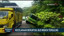 Kecelakaan Beruntun, Bus Pariwisata Tabrak Tiga Kendaraan Lainnya, 33 Mahasiswa Terluka