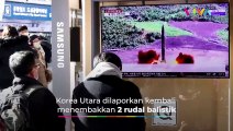 Dua Rudal Balistik Korea Utara Jatuh di Wilayah Jepang