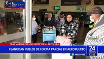 Arequipa: Aeropuerto reanuda hoy sus operaciones después de varios días de permanecer cerrado