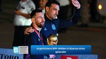 Argentiniens WM-Helden in Buenos Aires gelandet