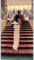 مودل شمس ترتدي فستانا قيمته أكثر من 30 ألف دولار أثناء تكريمها