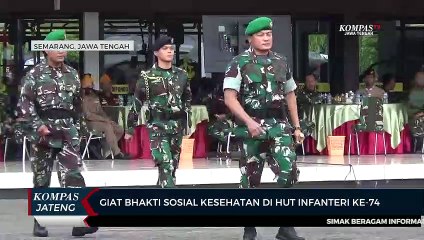 Giat Bakti Sosial Kesehatan di HUT Infanteri Ke-74