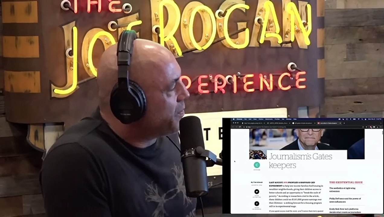 Joe Rogan- Bill Gates Donates $319 Million To Media-! -Starved For Revenue They'll Bend To Anybody-!