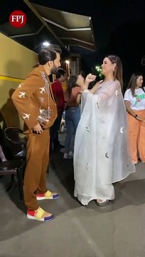 Riteish Deshmukh, Genelia D'Souza make for one cute couple as they promote Ved in Mumbai