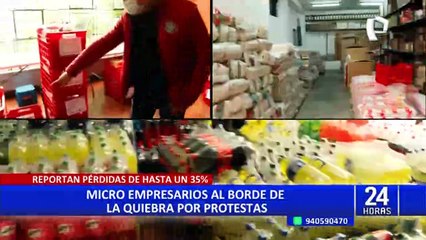 Mypes perderían casi S/170 millones por protestas, según el Ministerio de Economía