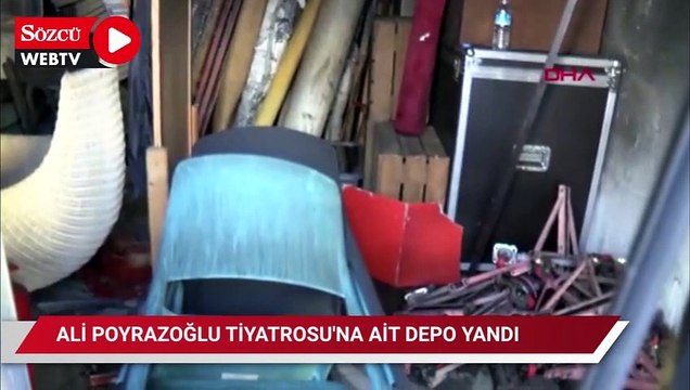 Ali Poyrazoğlu’nun tiyatrosunda yangın! ‘Her şeyi aldı’