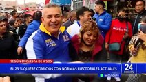 85% de peruanos está de acuerdo con adelanto de elecciones, según Ipsos