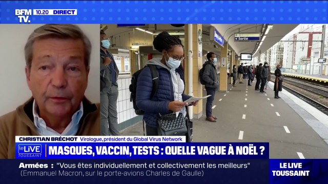 Dans des rames de métro qui sont bondées, une minorité porte le masque déplore le virologue Christian Bréchot
