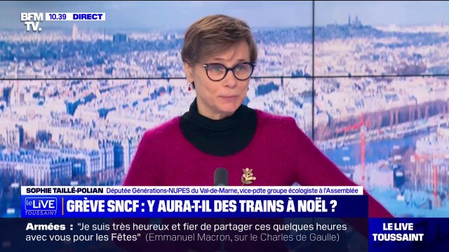 Le préavis de grève à la SNCF peut impacter les Français qui souhaitent se déplacer pour Noël , concède Sophie Taillé-Polian