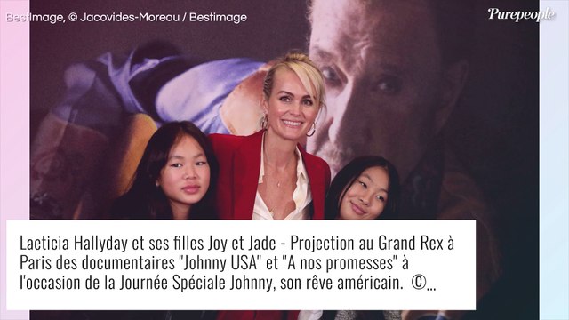 Joy Hallyday dégaine une tenue spéciale pour l'inauguration de l'expo Johnny Hallyday, photos inédites