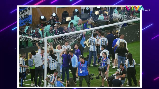 Usai Juara, Pemain Argentina Gunting Jaring Gawang