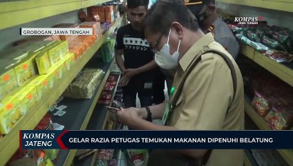 Gelar Razia Petugas Temukan Makanan Dipenuhi Belatung